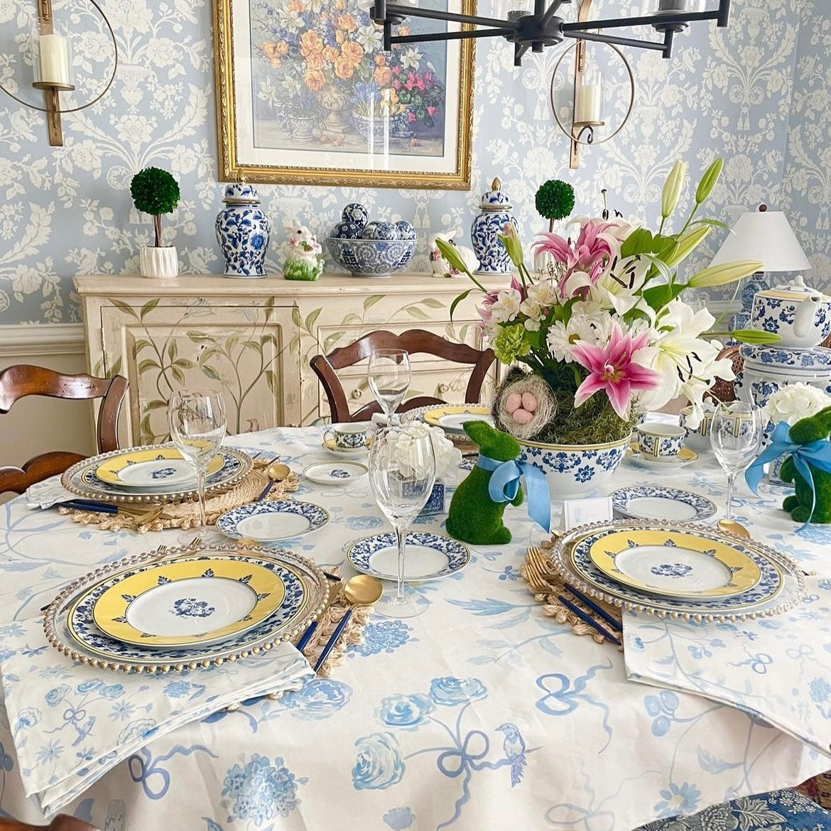 Spring - The Blue and White Botanical Garden Print