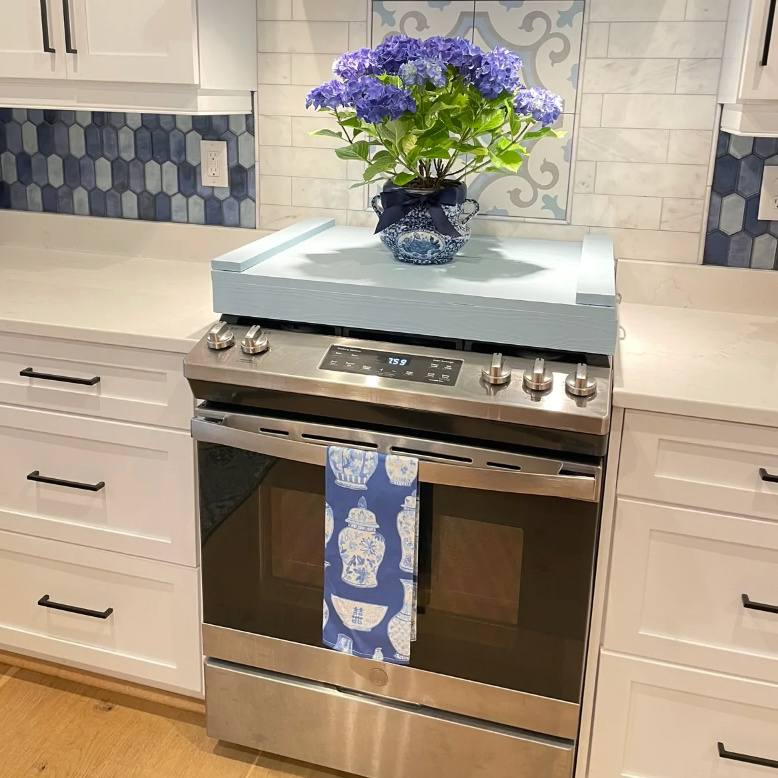 Love your stove! More room, more to style!