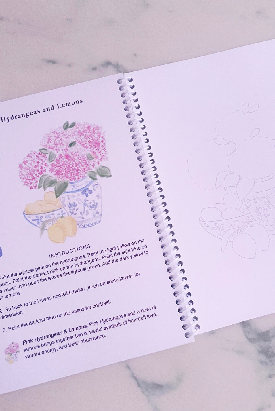 Amalfi Coast watercolor workbook by Ceci Mason inspired by lemons and Italian coastal scenes