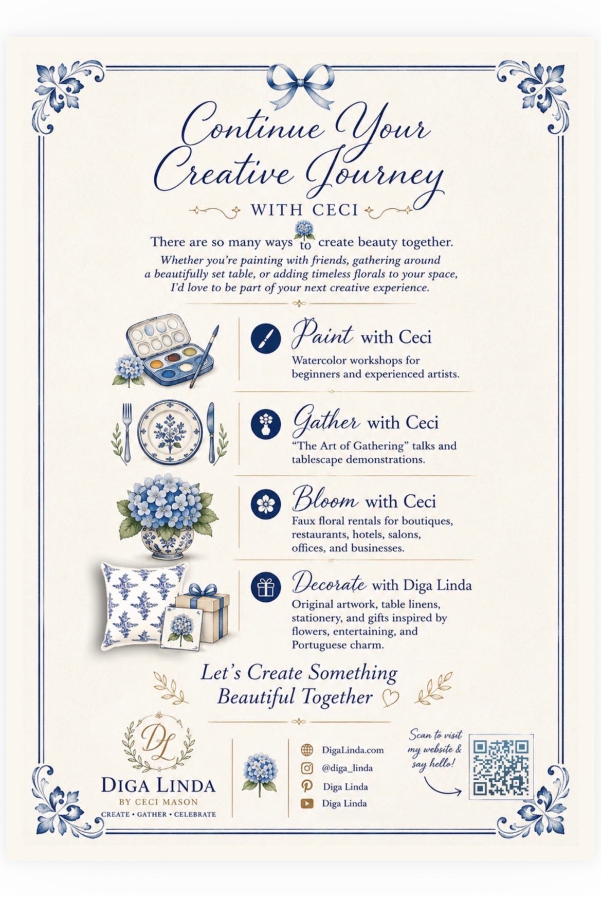 Continue your Creative Journey experiences with Ceci Mason