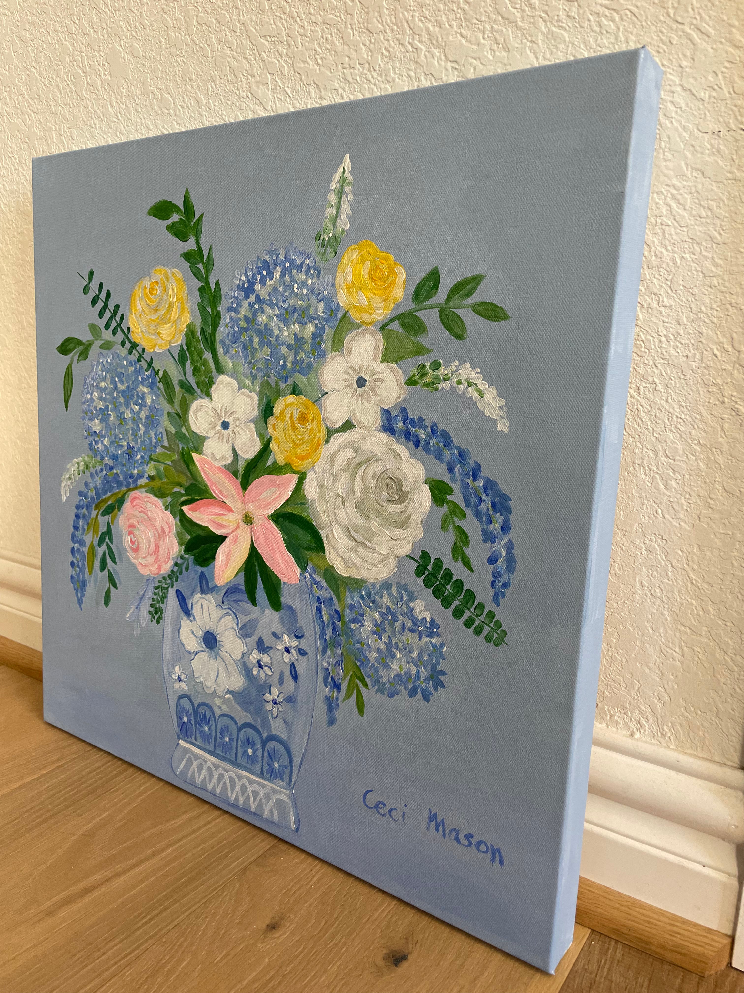 LADY BELA Acrylic Painting by Ceci Mason