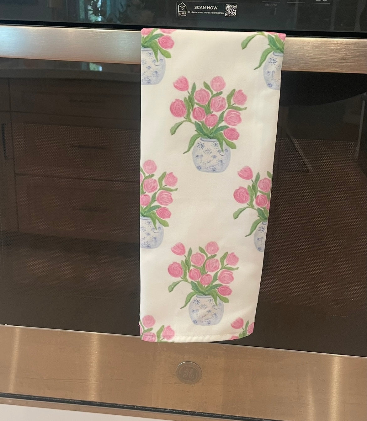 Pink Tulips Tea Towels