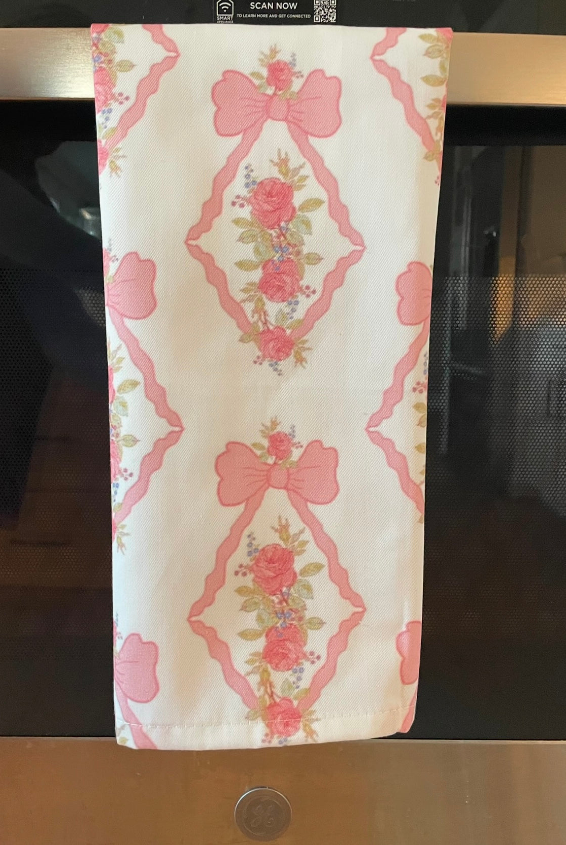 Vintage Rose Bows Tea Towels