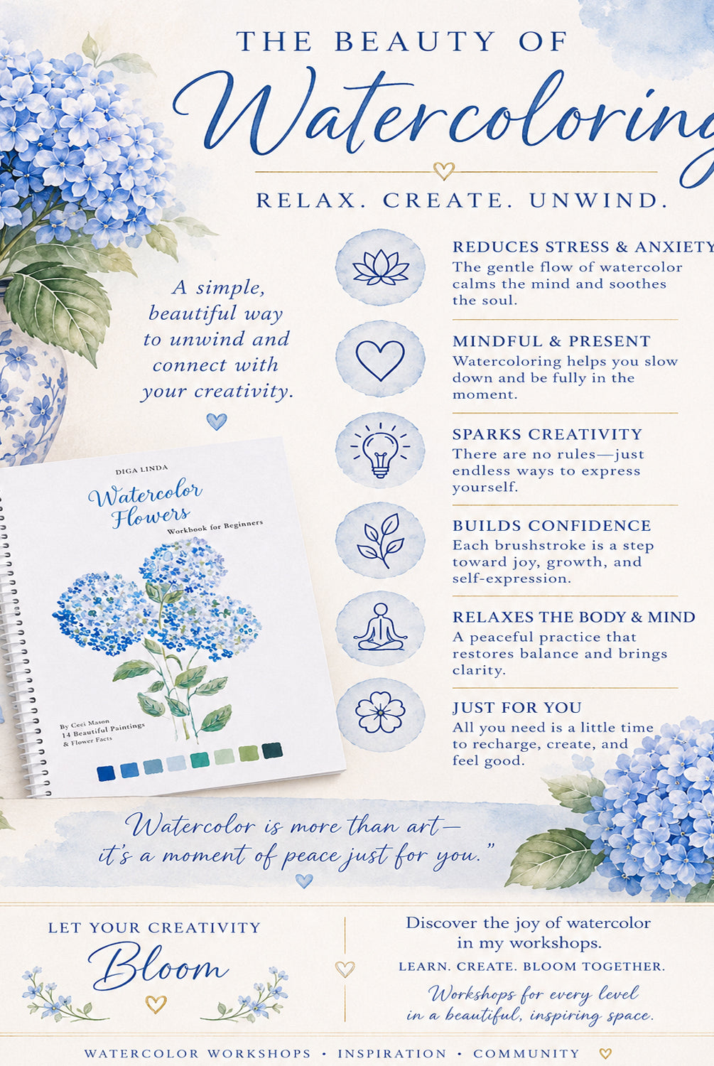 Watercolor benefits for the mind