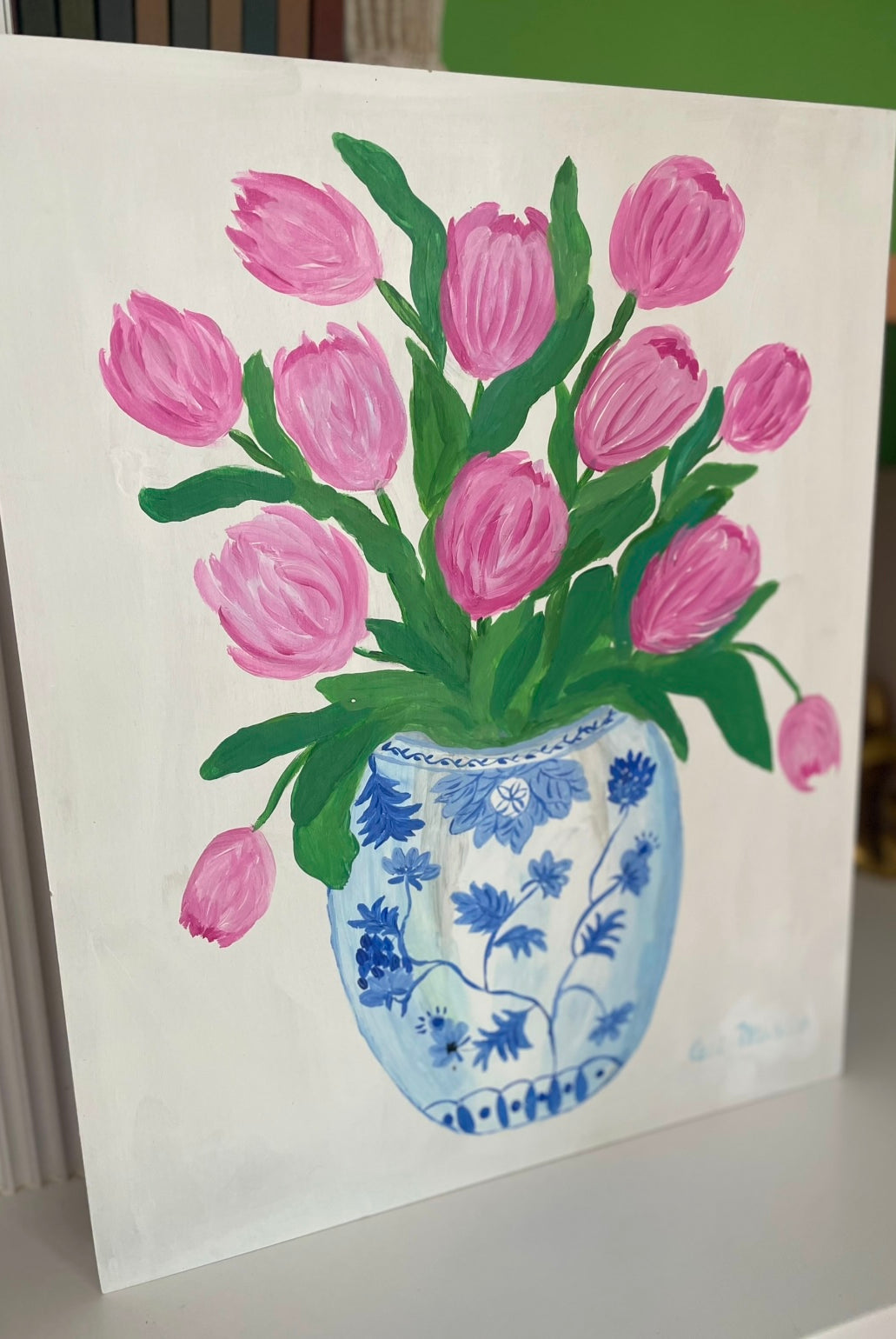 TULIP JOY Acrylic painting