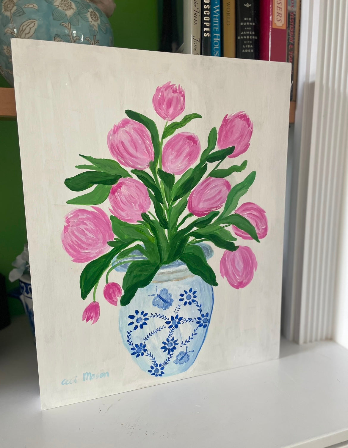 TULIPS GARDEN Acrylic Painting