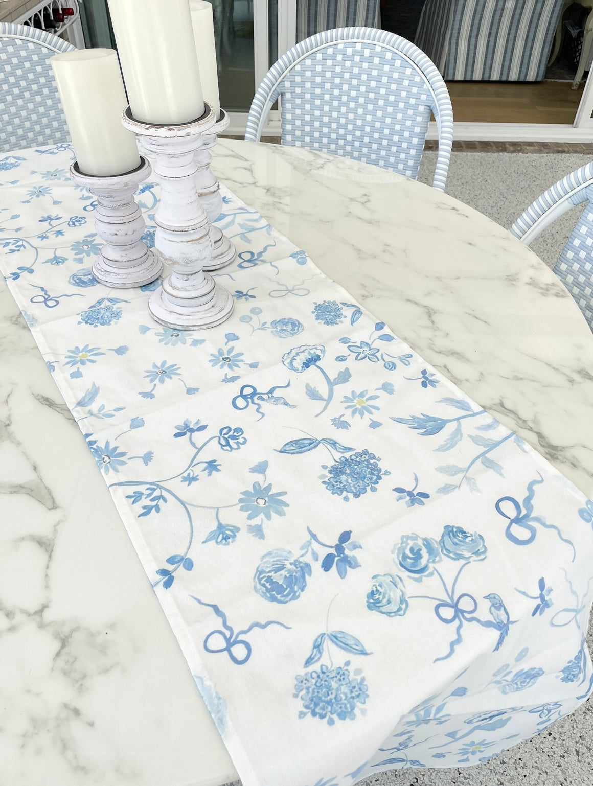 Botanical Garden floral tablecloth by Diga Linda featuring decorative garden inspired botanical artwork