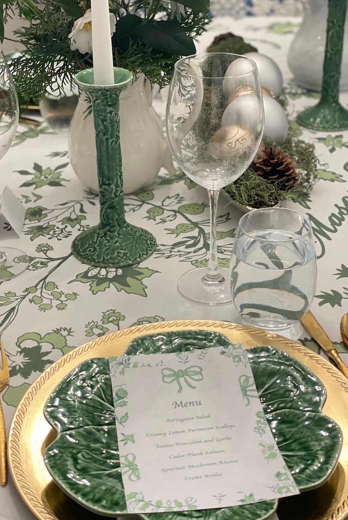 Custom Linda's Garden Tablecloth