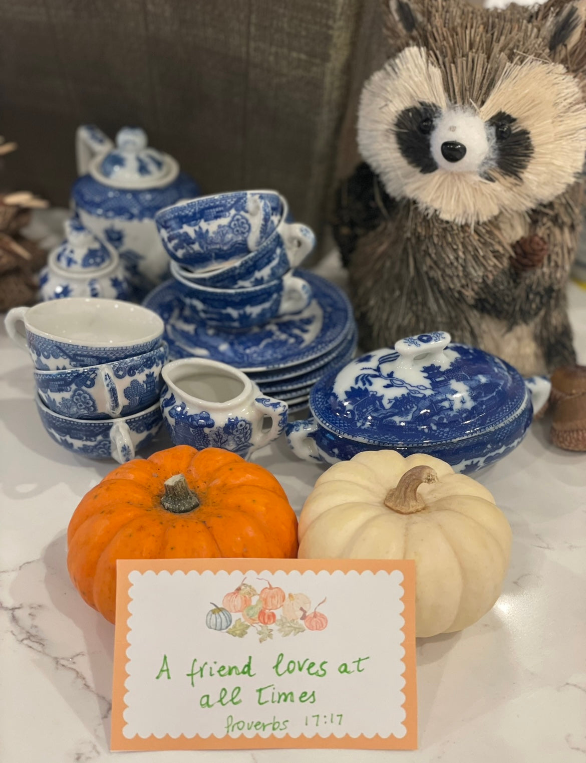 Fall Pumpkins Folding Place Cards