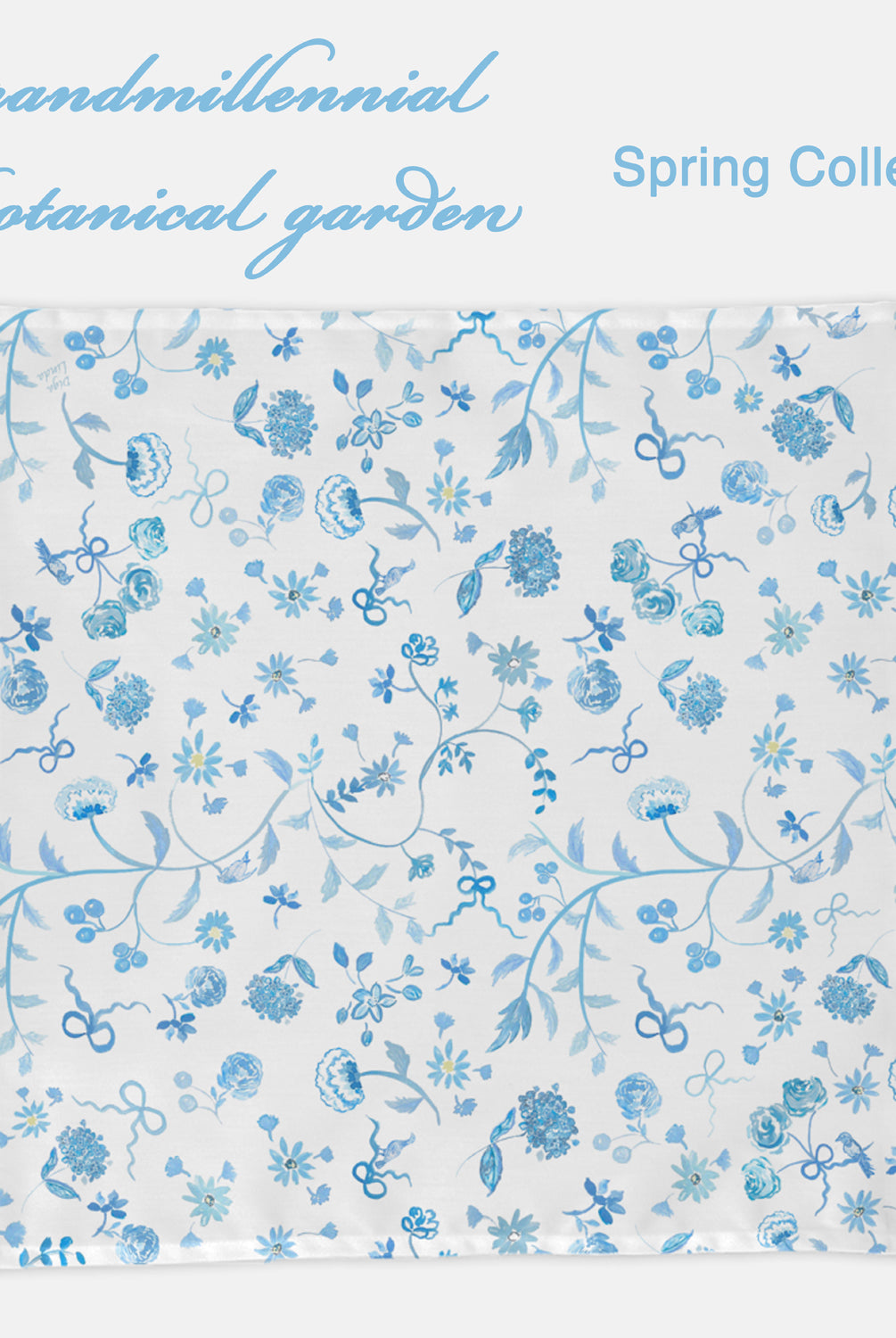 Grandmillennial Botanical Garden Cloth Napkins