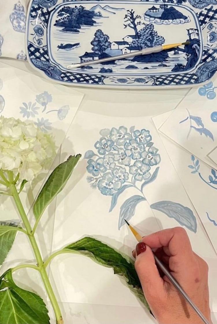 Grandmillennial Botanical Garden Cloth Napkins