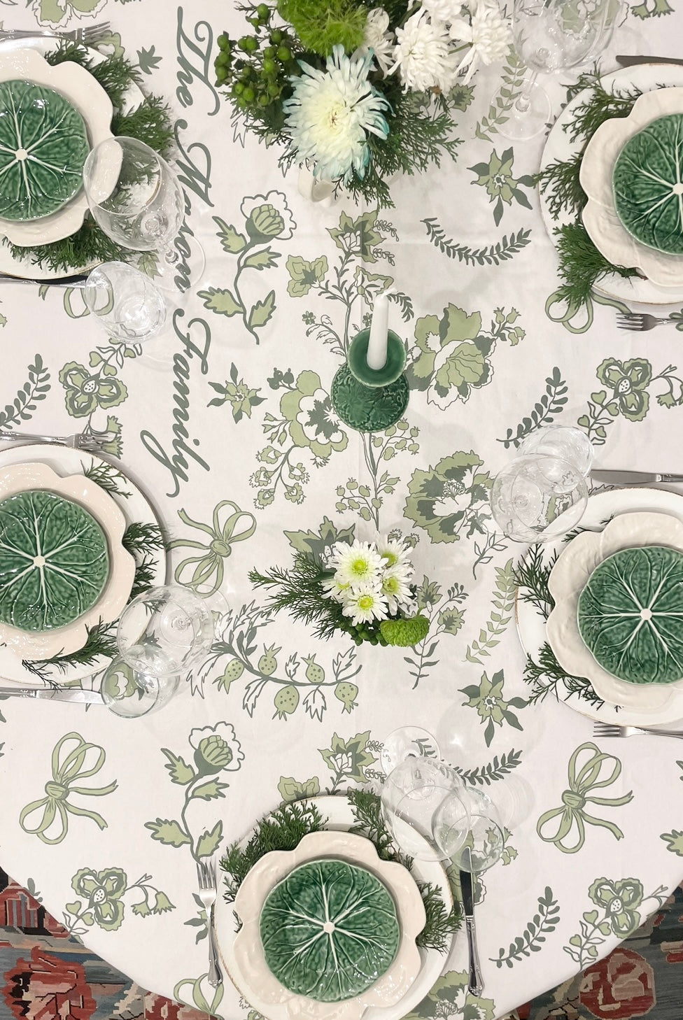 Custom Linda's Garden Tablecloth