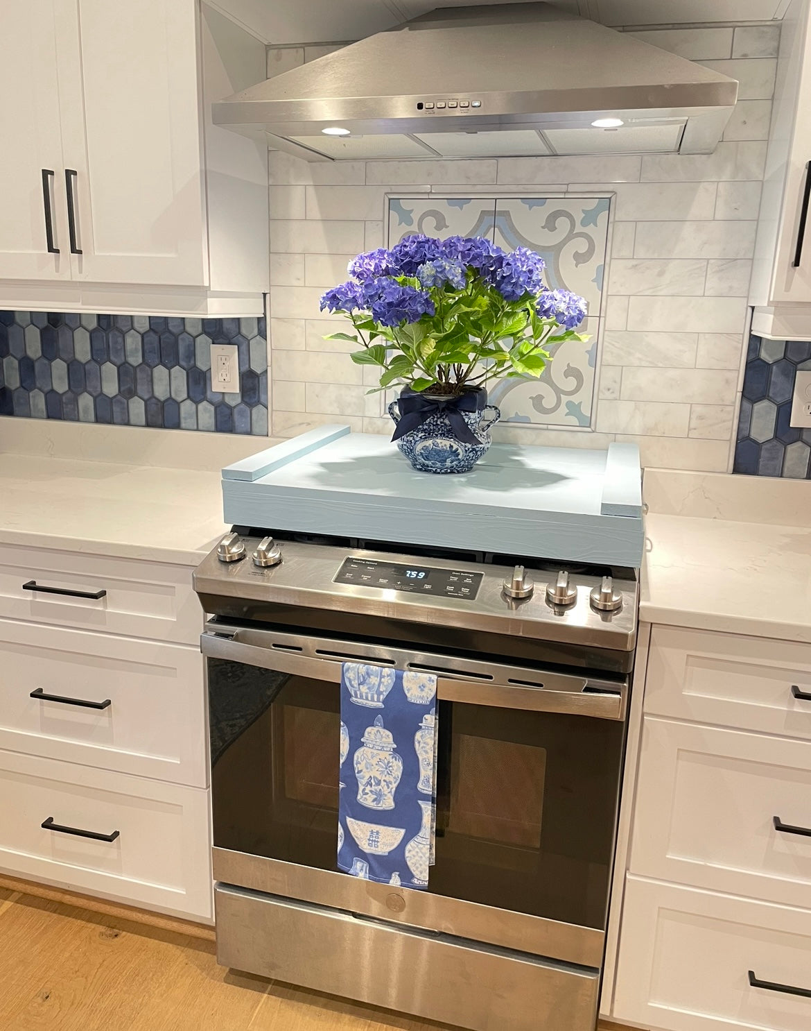 Porcelain Blue ginger Jar Tea Towels