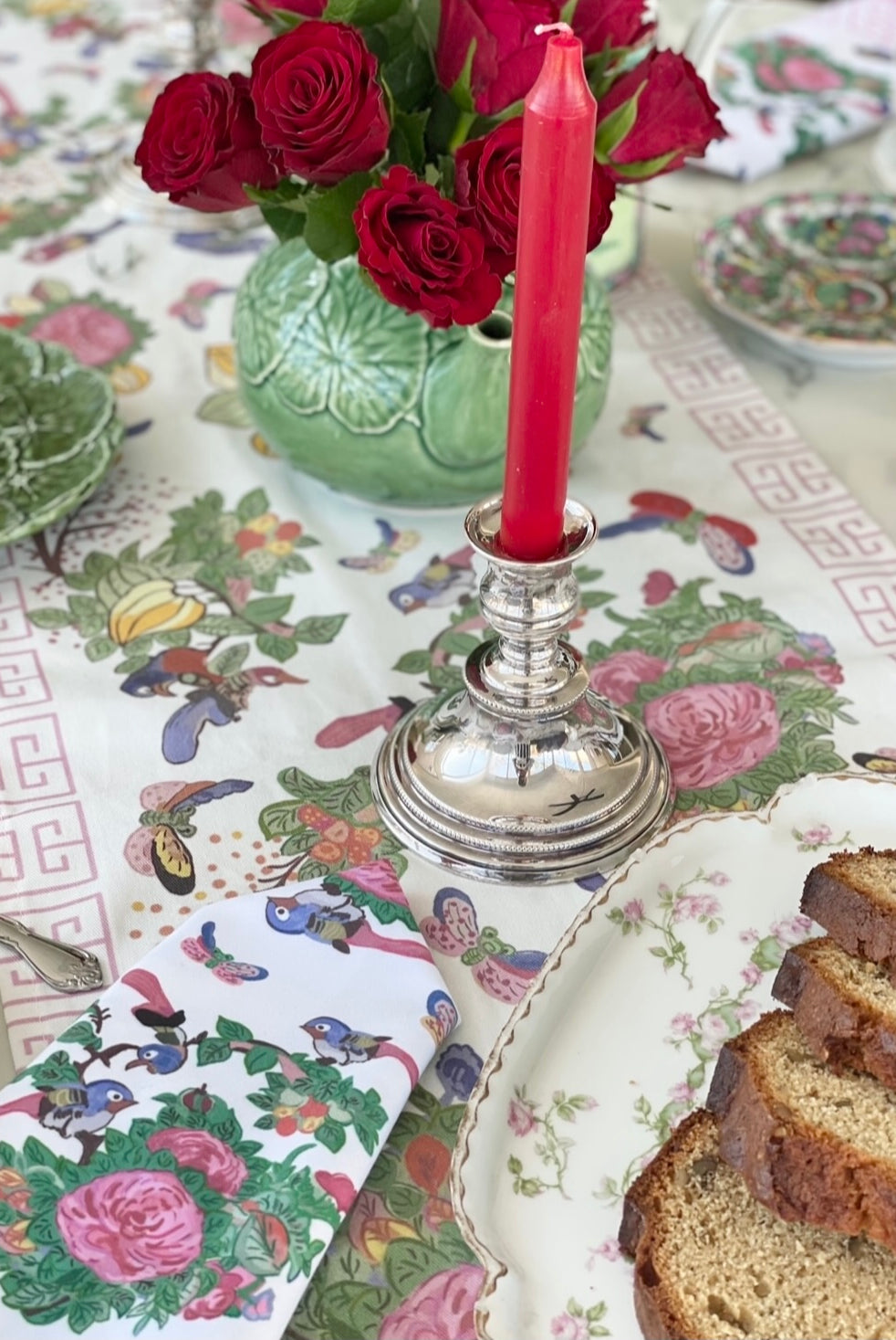 Famille Rose Antique Inspired Table Runners by Diga Linda