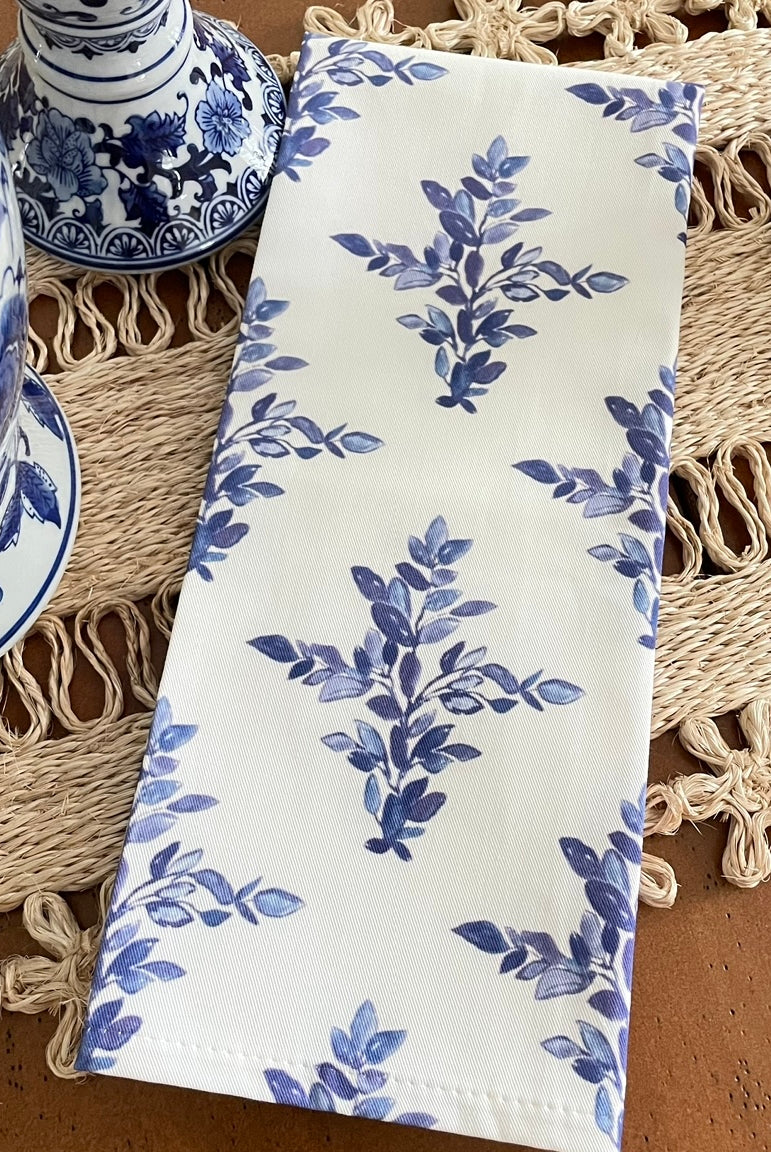 Vincentina Coast Blue and White Tea Towels - Diga Linda