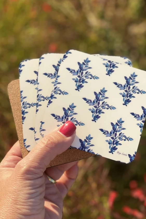 Vincentina Coast Blue and White Napkins (set of 2) - Diga Linda