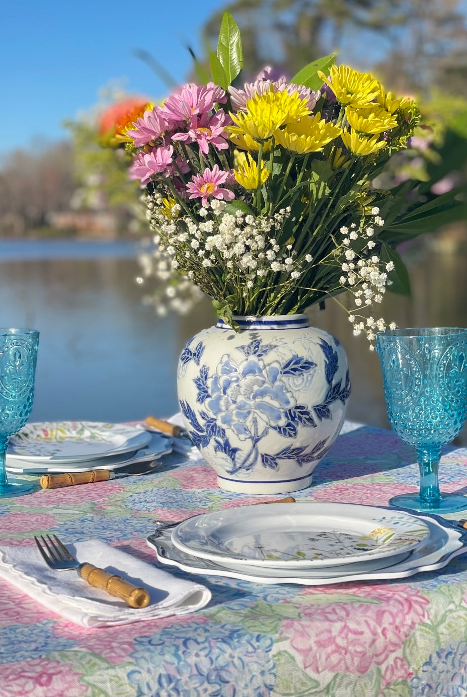 Hydrangea Paradise Tablecloths by Diga Linda