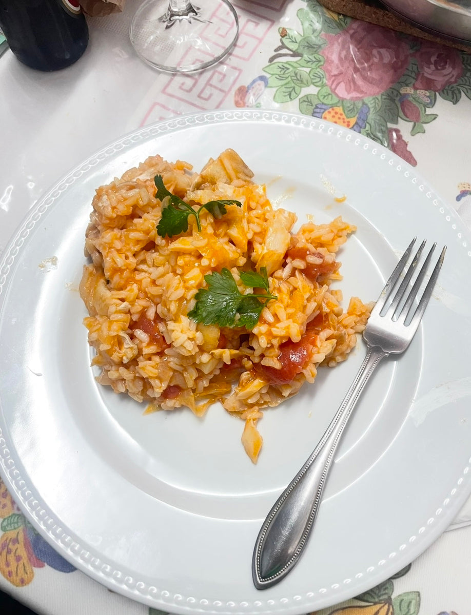 Old Grandpa Style Codfish Rice – Diga Linda