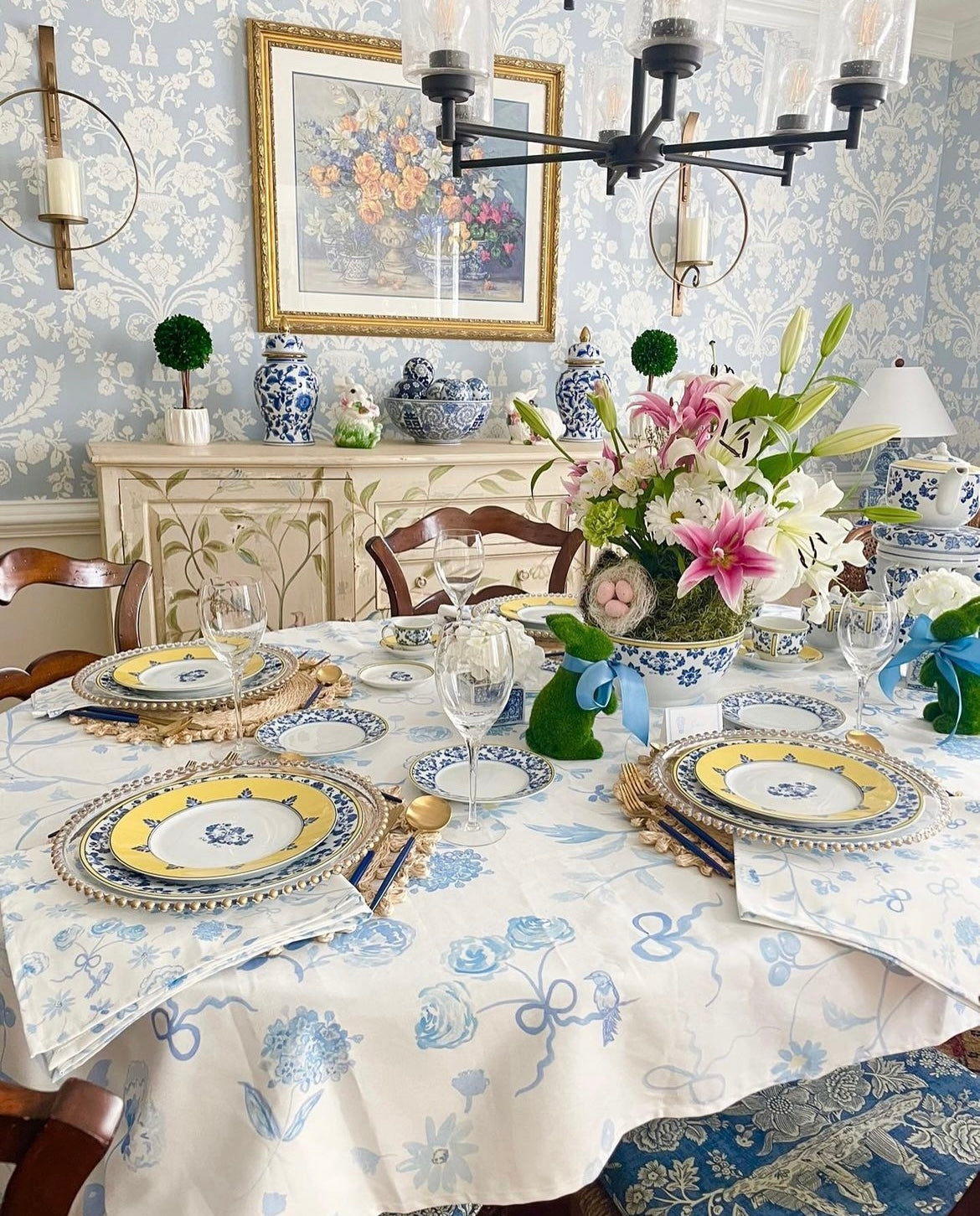 Spring - The Blue and White Botanical Garden Print