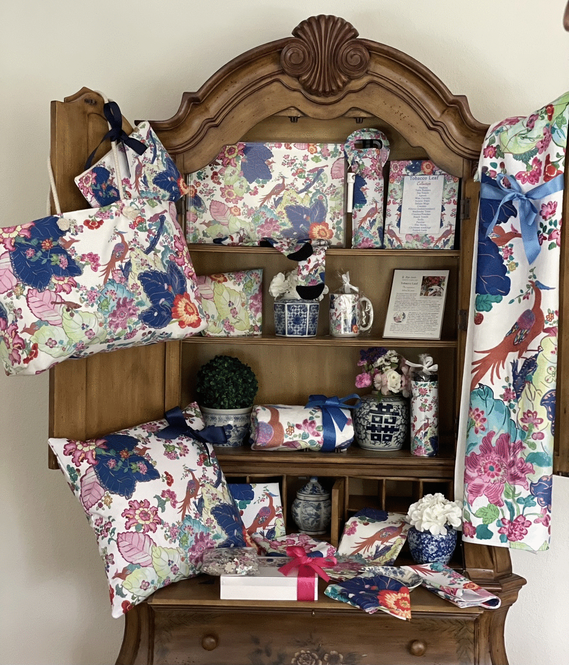Vintage Inspired Tobacco Leaf Print Collection