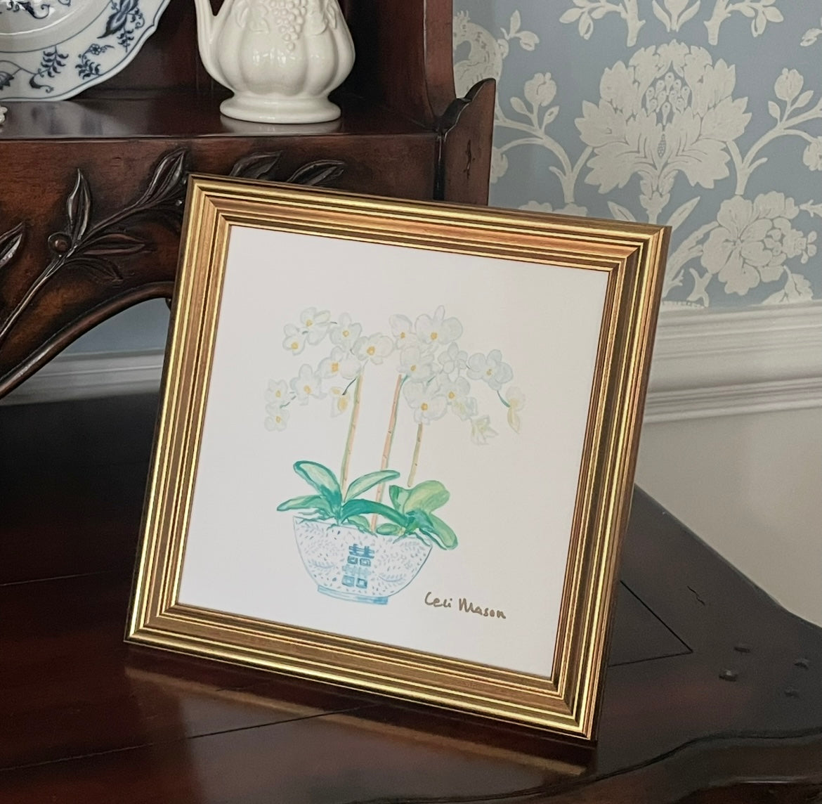 Framed White Orchids Fine Art Prints 