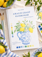 Amalfi Coast watercolor workbook by Ceci Mason inspired by lemons and Italian coastal scenes