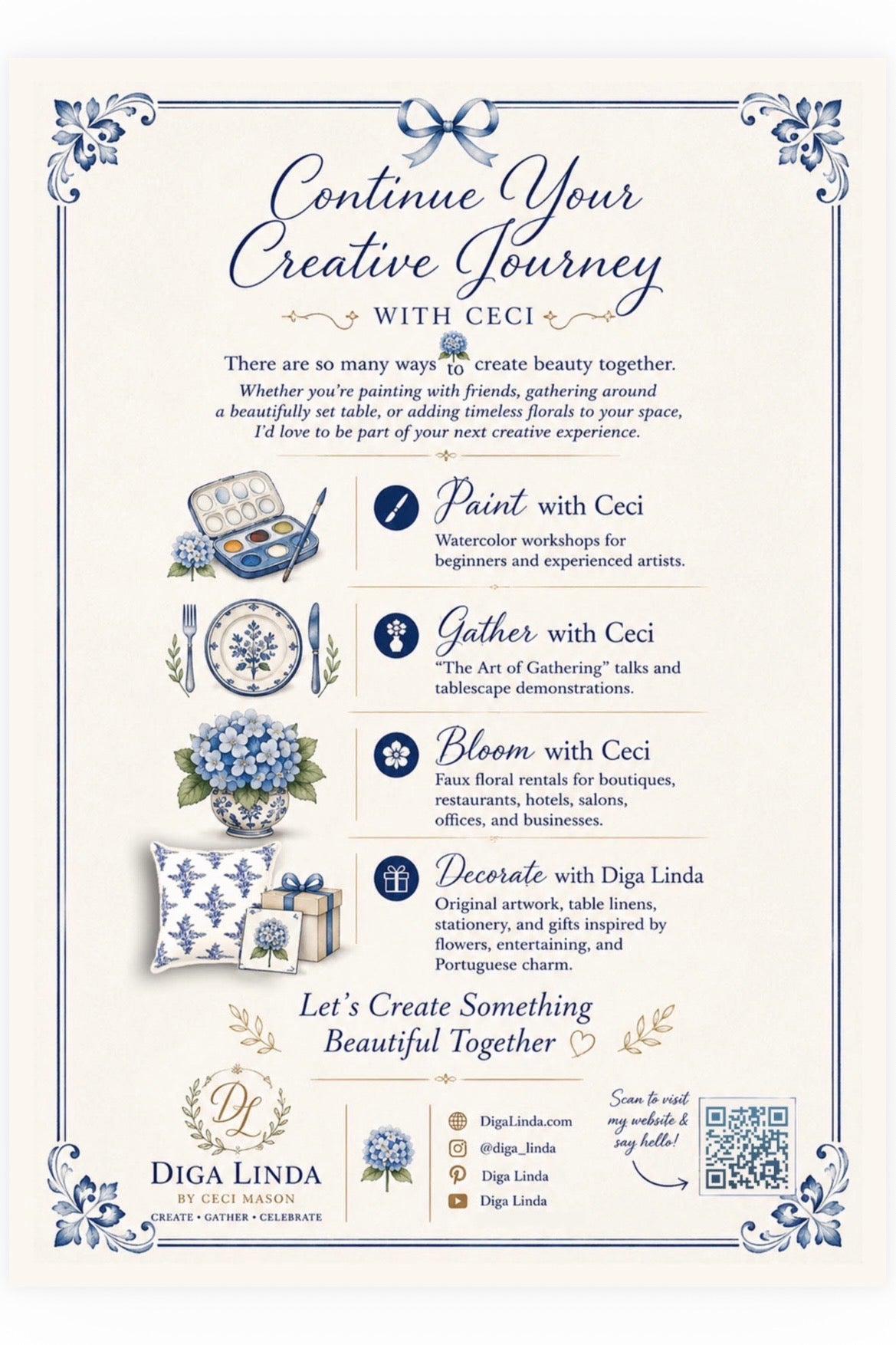 Continue your Creative Journey experiences with Ceci Mason