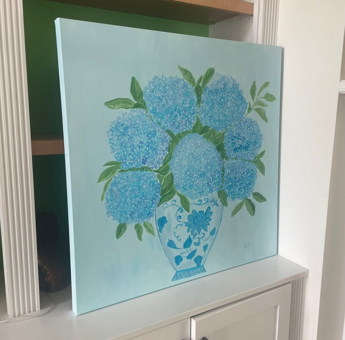 JARDIN BLUE Acrylic Painting