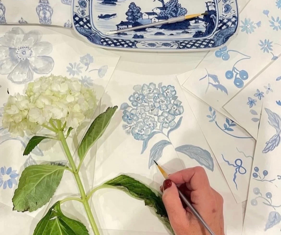 Botanical Garden floral tablecloth by Diga Linda featuring decorative garden inspired botanical artwork