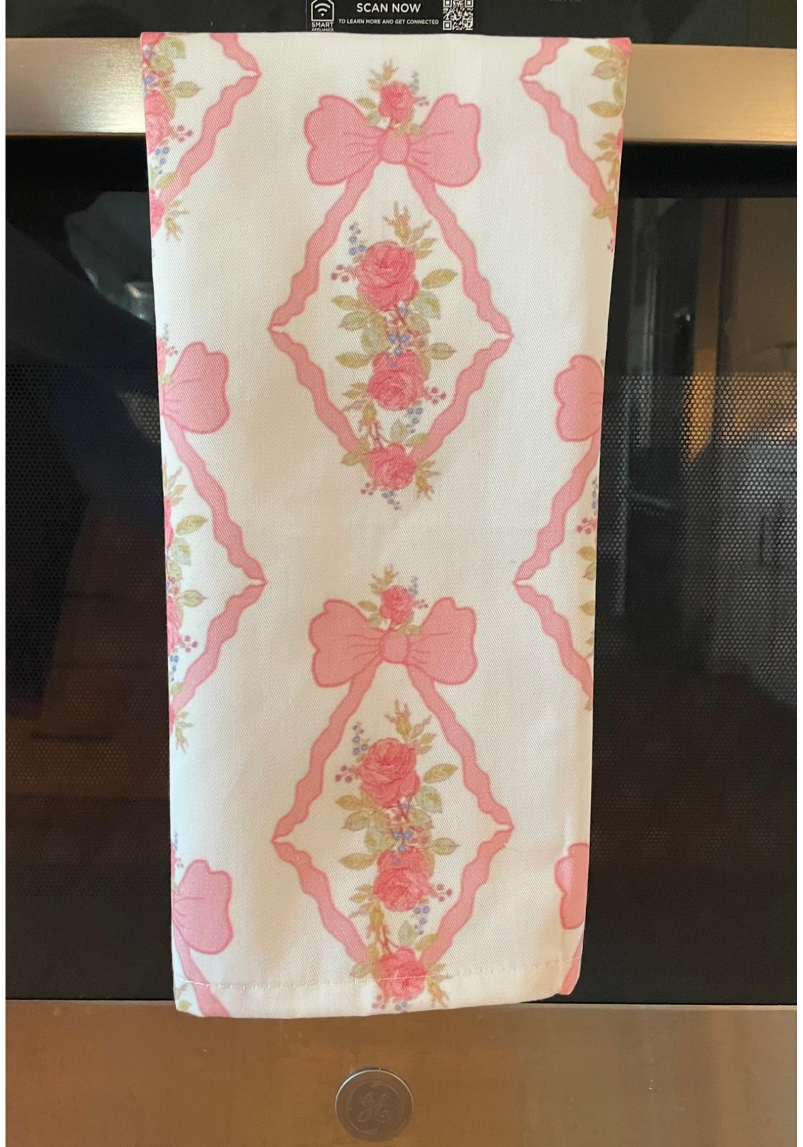 Vintage Rose Bows Tea Towels 
