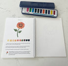 Ceci Mason watercolor flower book and paint set for the Book & Paint Experience
