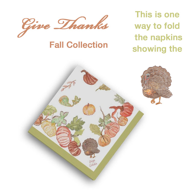 Give Thanks Cloth Napkins