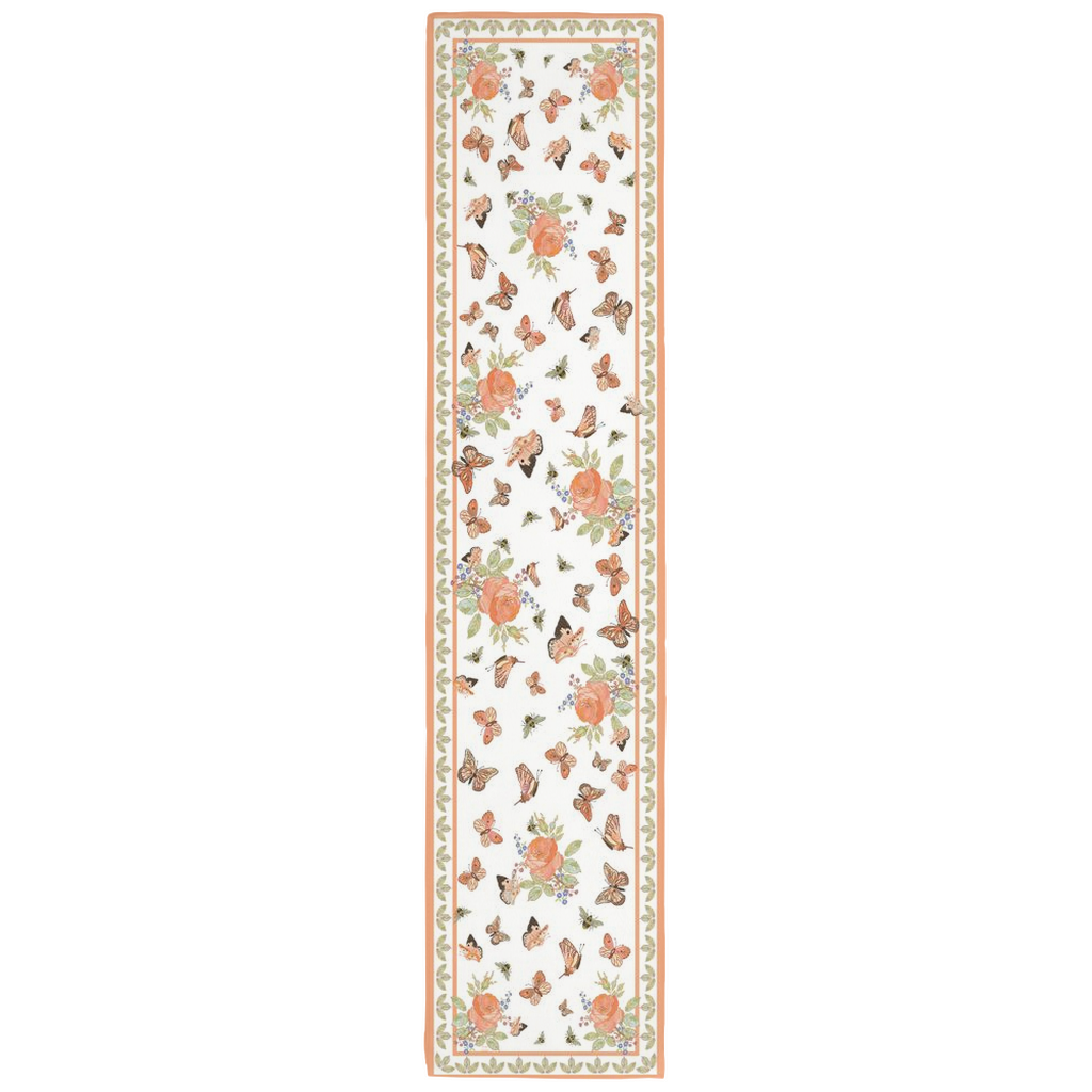 Antique Roses and Butterflies Table Runners by Diga Linda