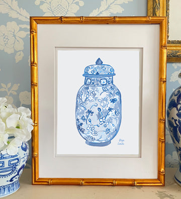 Antique Inspired Ginger Jar #8 Fine Art Print