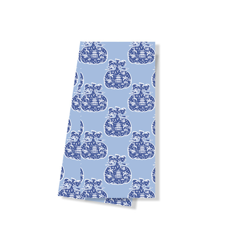 Chinoiserie Pumpkin Tea Towels