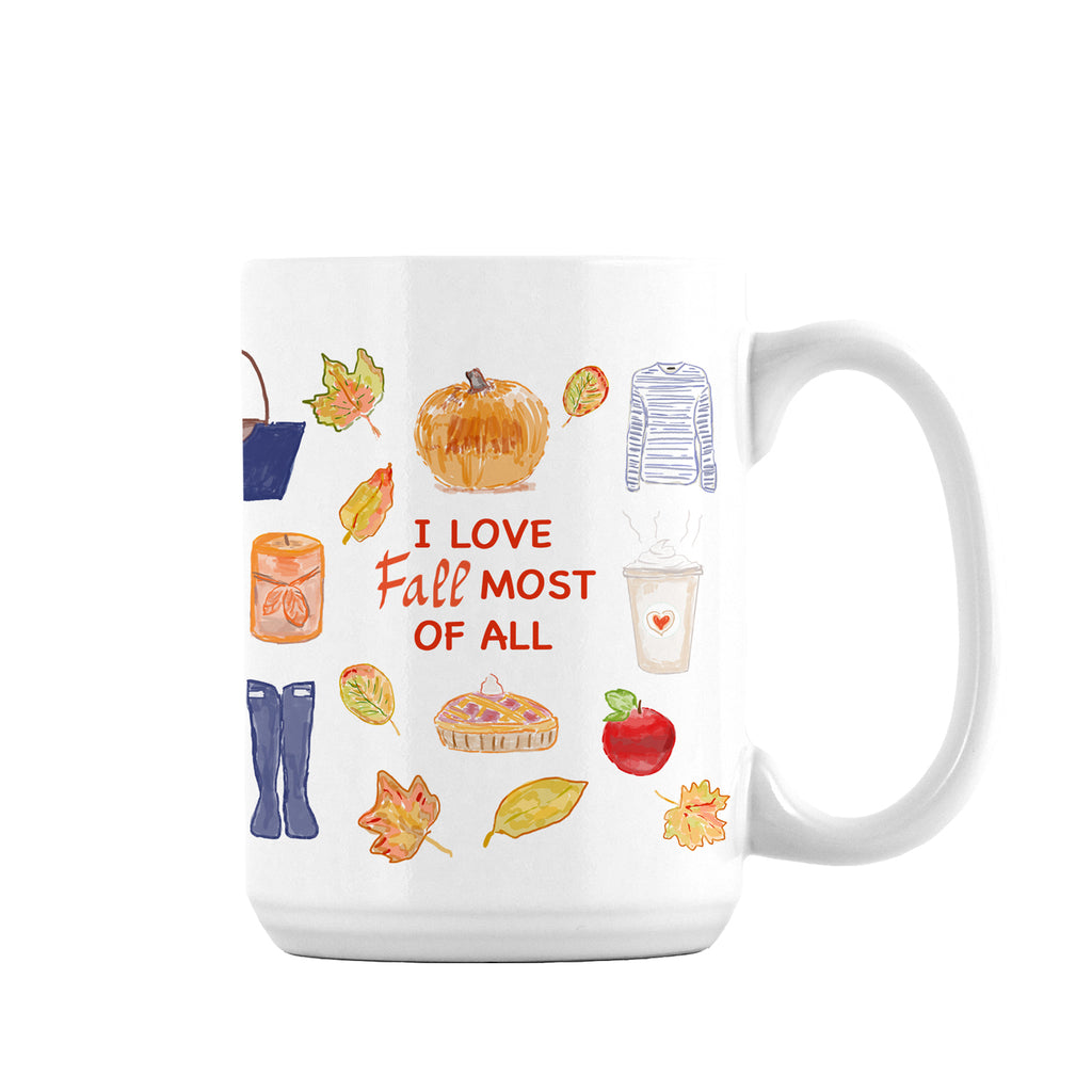 I love Fall most of all print mug ( Limited Time Only) - Diga Linda