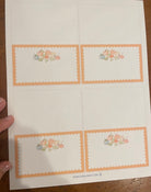 Fall Pumpkins Folding Place Cards