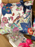 Antique Inspired Tobacco Leaf Print Chinoiserie Christmas Stocking - Diga Linda