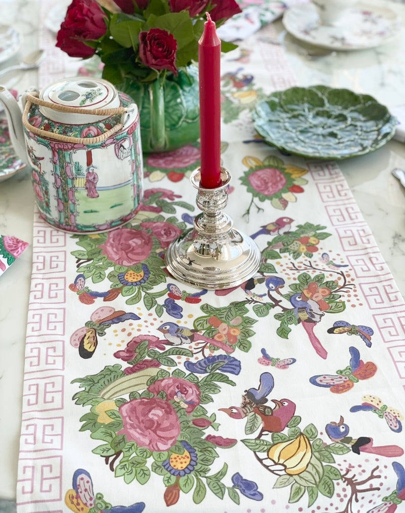 Famille Rose Antique Inspired Table Runners by Diga Linda