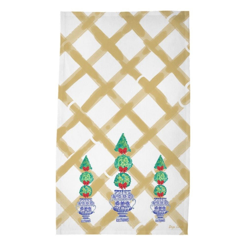 Holiday Topiaries on Bamboo